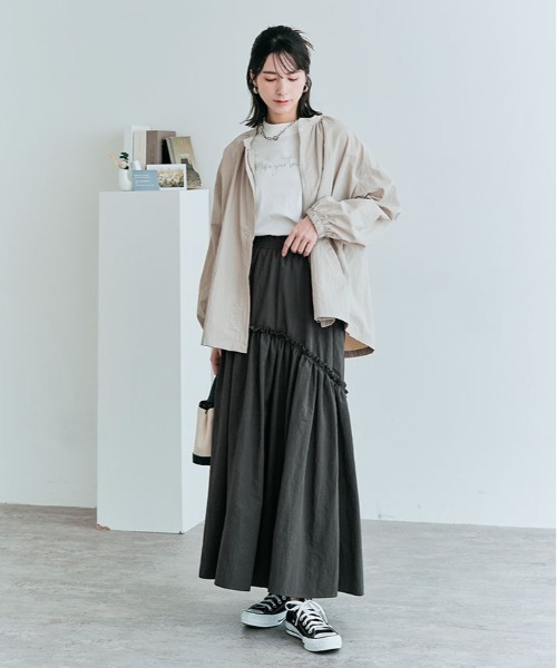 スカート 撥水 ギャザー 切り替え フレア : ZOZOTOWN Yahoo!店 - 通販