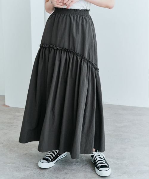 スカート 撥水 ギャザー 切り替え フレア : ZOZOTOWN Yahoo!店 - 通販