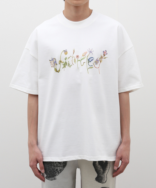 poemmeoオリジナル手描き「vase of life」ルーズフィットTシャツ poemmeoオリジナル手描き「vase of life」ルーズフィットTシャツ