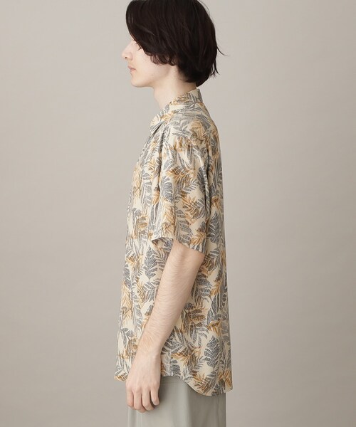 THE SHOP TK シャツ ボタニカルプリント半袖シャツ メンズ