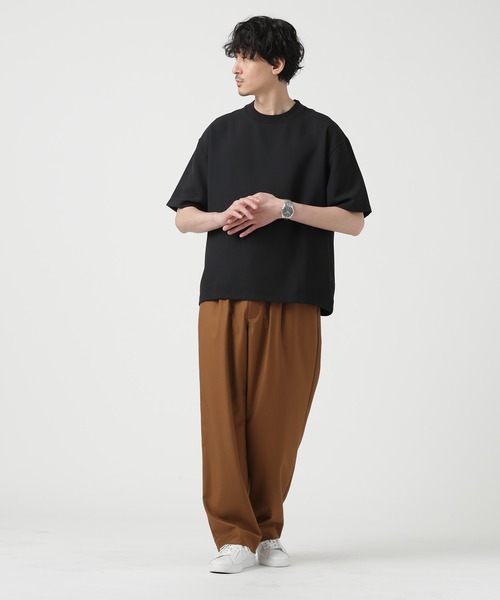 NANO universe（ナノ・ユニバース） ワイドパンツ パンツ クリアツイル