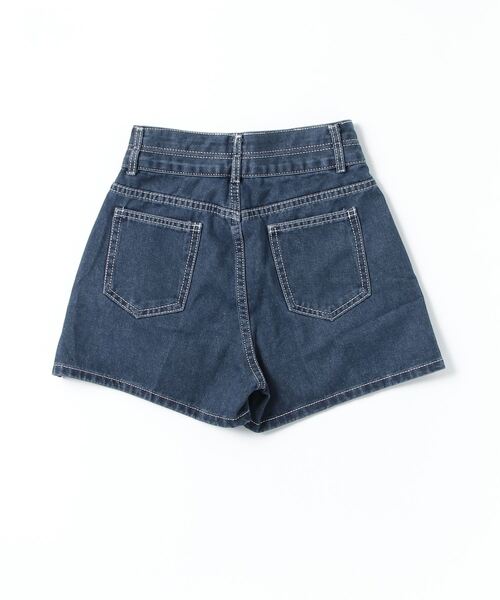 ジーンズ デニム デニムパンツ 台形シルエット デニムキュロット