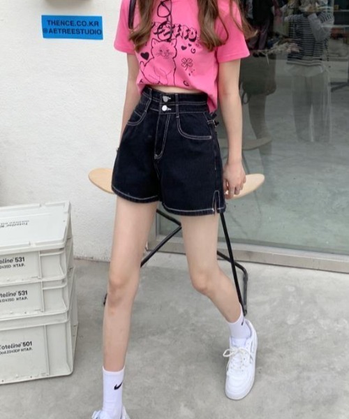 gomme  デニム キュロットパンツ デニムキュロットパンツ | レディース服・レディース
