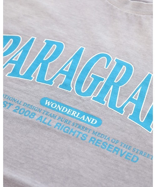 tシャツ A'GEM/9 × .kom「paragraph/パラグラフ」WONDER LAND DYING T SHIRT/ショルダーピグメント半袖カ Paragraph tシャツ A'GEM/9 × .kom「paragraph/パラグラフ