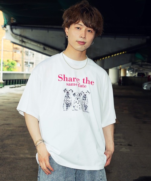 tシャツ シルキータッチビックシルエットマルチプリントTシャツ メンズ レディース | Beno | 02