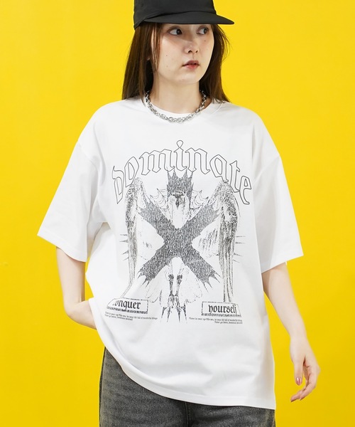 tシャツ シルキータッチビックシルエットマルチプリントTシャツ メンズ レディース | Beno | 05