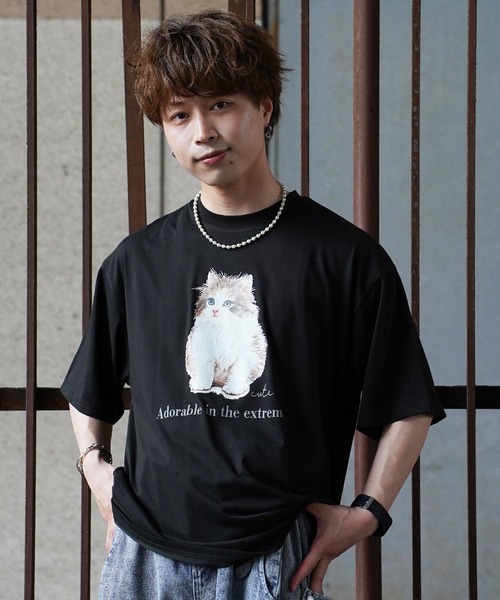 tシャツ シルキータッチビックシルエットマルチプリントTシャツ メンズ レディース | Beno | 11