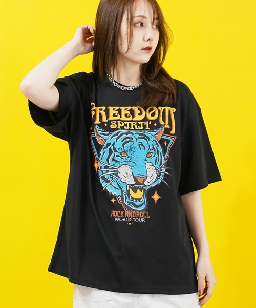 tシャツ シルキータッチビックシルエットマルチプリントTシャツ メンズ レディース | Beno | 15