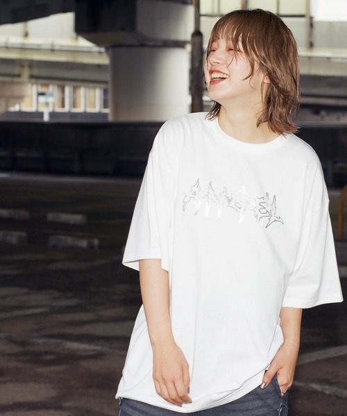 tシャツ シルキータッチビックシルエットマルチプリントTシャツ メンズ レディース | Beno | 18