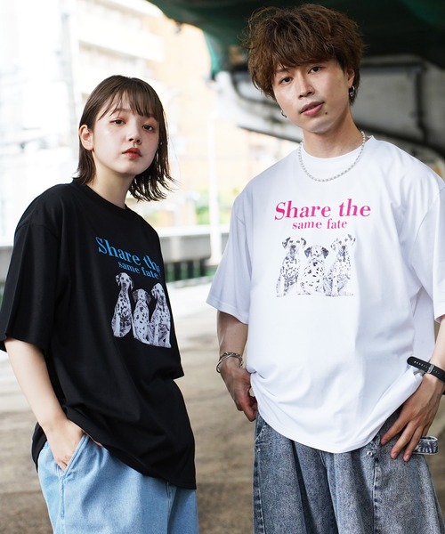 tシャツ シルキータッチビックシルエットマルチプリントTシャツ メンズ レディース | Beno | 23