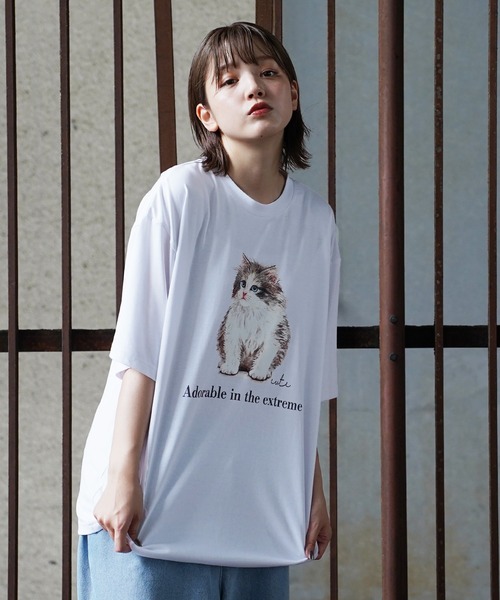 tシャツ シルキータッチビックシルエットマルチプリントTシャツ メンズ レディース | Beno | 24