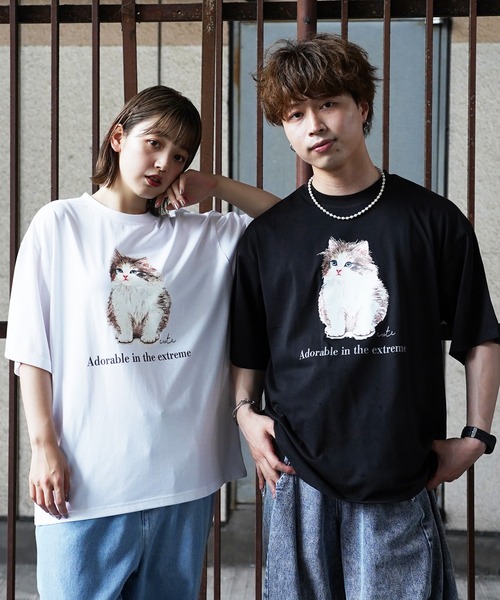 tシャツ シルキータッチビックシルエットマルチプリントTシャツ メンズ レディース | Beno | 27
