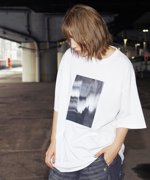 tシャツ シルキータッチビックシルエットマルチプリントTシャツ メンズ レディース | Beno | 28