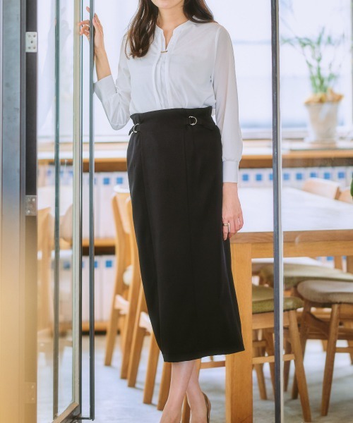 7days Life Styling tシャツ カットソー素材バー付きスキッパー