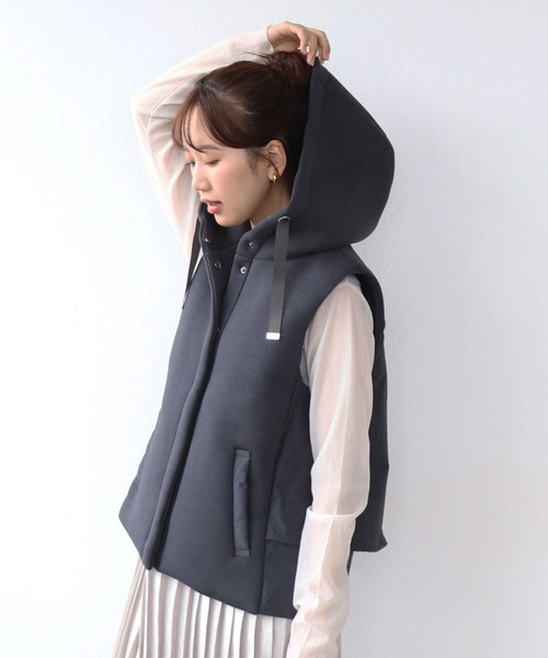 Jines（ジネス） コート アウター ダンボール×タイプライター フード