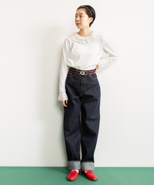 tシャツ ピグメントティアードプルオーバー レディース Dot＆Stripes CHILD WOMAN tシャツ 30/-天竺 ティアードコットン