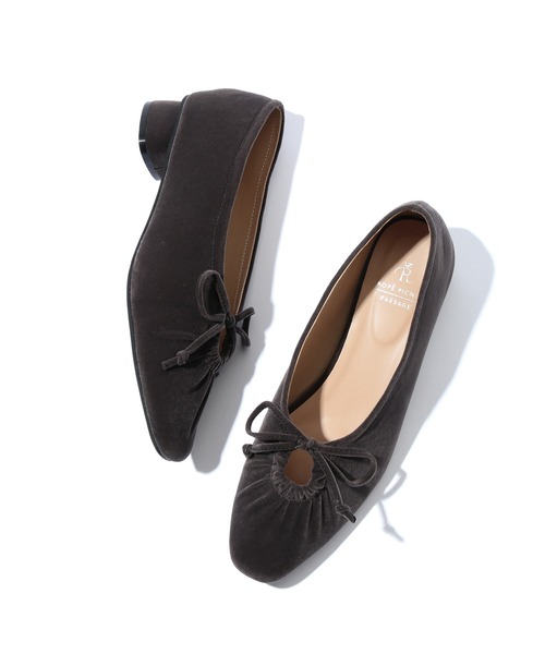 ROPE' PICNIC（ロペ ピクニック） パンプス リボンギャザーベロア