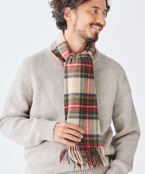 L.L.Bean マフラー アイリッシュ・ラムウール・スカーフ メンズ 