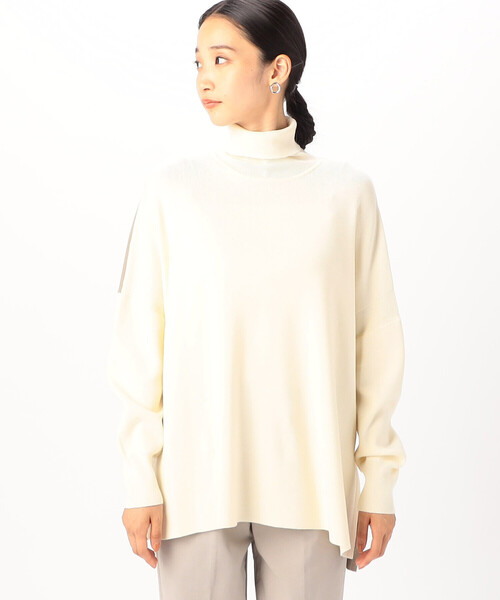 アイボリー ニット ONCILY × WISH FOR EVER 】 COLLAB DESIGN LOW-GAUGE KNIT
