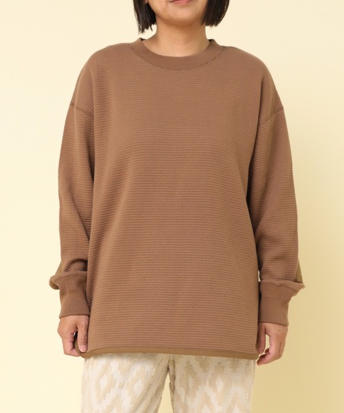 tシャツ M2336 ジャガード裏毛ミリタリープルオーバー レディース