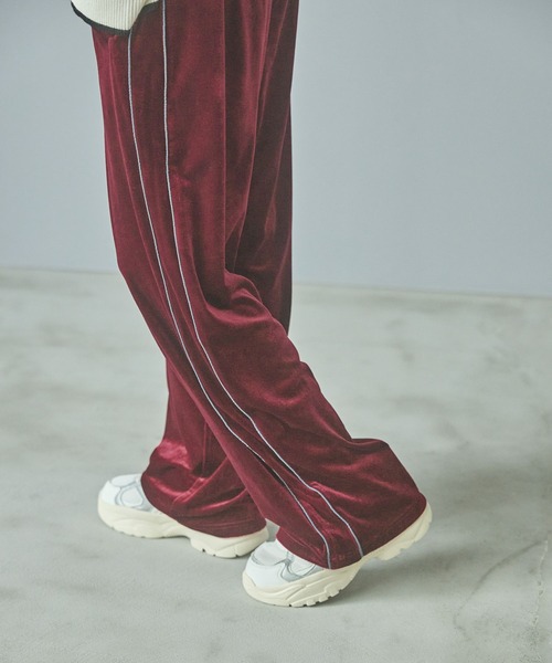 LAKOLE（ラコレ） パンツ ベロアトラックパンツ / 151771 レディース