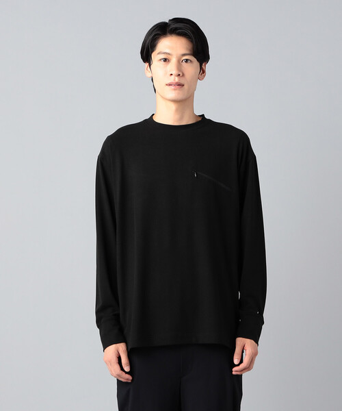 β MEN（ベータ・メン） tシャツ ファスナーポケット 長袖Tシャツ