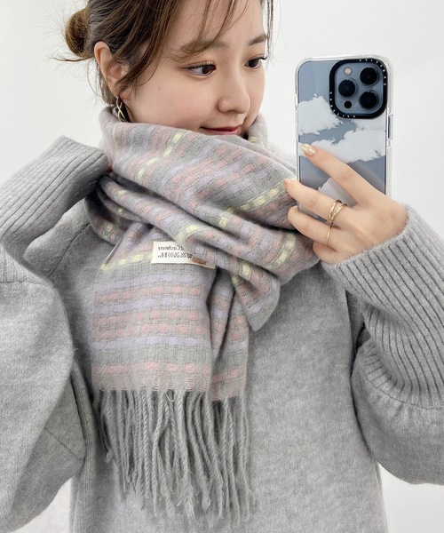 Lace Ladies（レースレディース） マフラー ストール 配色 チェック