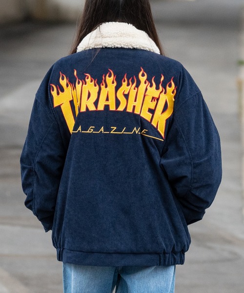 THRASHER ミリタリージャケット モッズコート 「at」「THRASHER