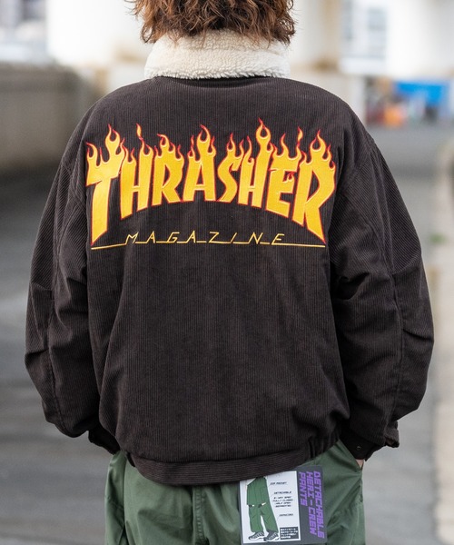 THRASHER ミリタリージャケット モッズコート 「at」「THRASHER