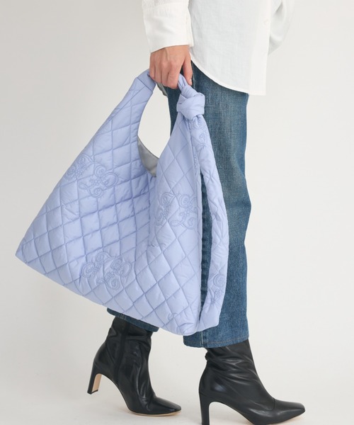 crinkle トートバッグ 「crinkle crinkle」イニシャルキルト