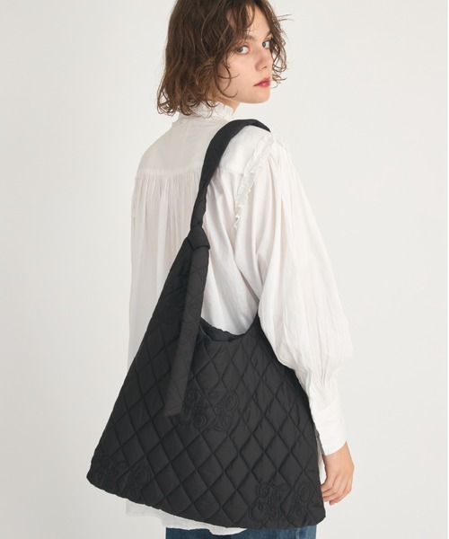 crinkle トートバッグ 「crinkle crinkle」イニシャルキルト