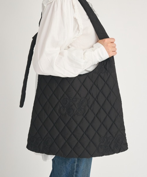 crinkle トートバッグ 「crinkle crinkle」イニシャルキルト