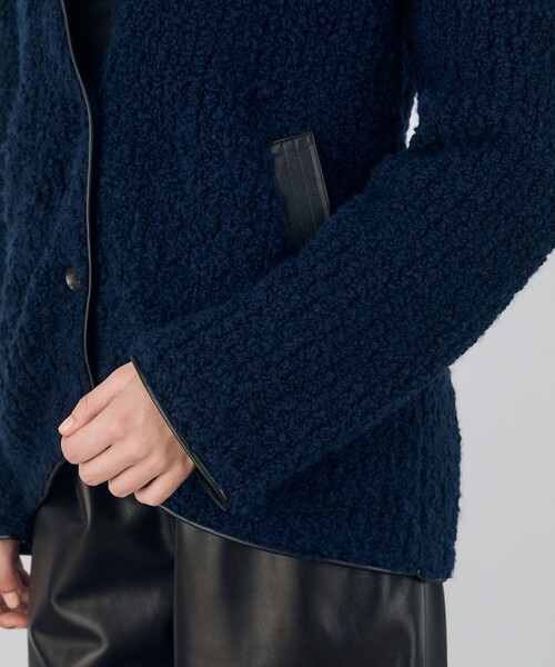 【美品】トゥモローランド デプレ　ノーカラージャケット　tommowland DES PRES（デプレ） ジャケット ノーカラージャケット ウール