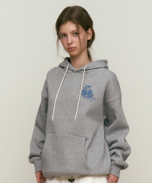 パーカー KIRSH BIG CHERRY DRAWING HOODIE ビックチェリードローイングフーディ「S」 レディース