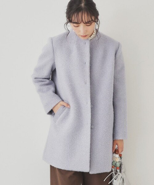 SunaUna（スーナウーナ） ノーカラーコート コート 「S〜Lサイズ展開