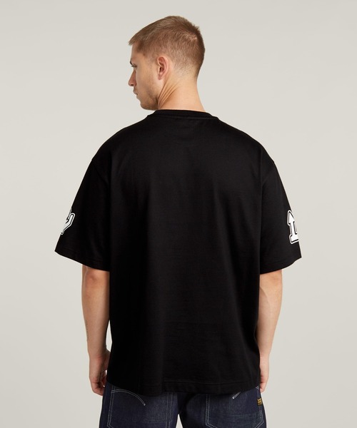 G-STAR RAW tシャツ BARCODE BOXY T-SHIRT/バーコード