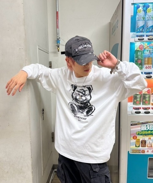 tシャツ 「OY/オーワイ」 SKETCH ODOLLY L/S TEE/スケッチオードリー長袖カットソー レディース メンズ OY/オーワイ』 SKETCH ODOLLY L/S TEE/スケッチオードリー長袖
