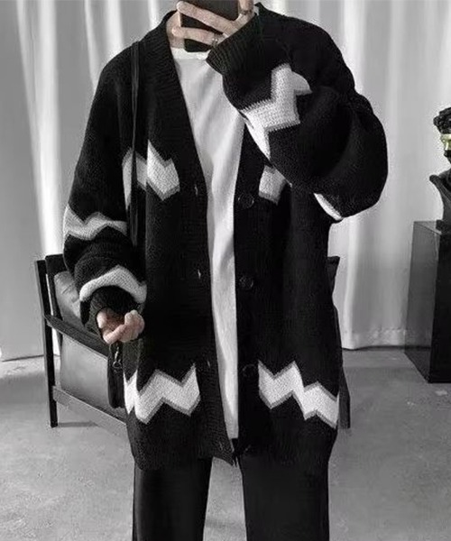 B.I.D. カーディガン 「オーバーサイズデザインニットカーディガン