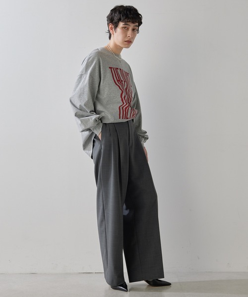 THE PAUSE tシャツ 「THE PAUSE」ウィーグルロゴロングTシャツ