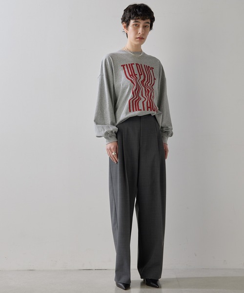 whimgazette 【THE PAUSE】ウィーグルロゴロングTシャツ THE PAUSE】ウィーグルロゴロングTシャツ（Tシャツ/カットソー