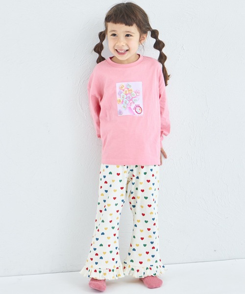 ハンドメイド子供袋　フレアシャツ、フリルパンツ120 ハンドメイド子供袋 フレアシャツ、フリルパンツ120
