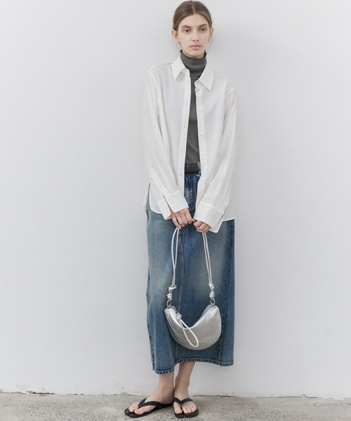 ブラウス シャツ 「tageechita」2WAY リネン混シャツ レディース メンズ tageechita ブラウス シャツ 「tageechita」2WAY リネン混シャツ