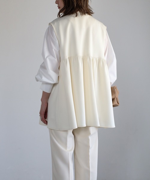 Bonjour Sagan（ボンジュールサガン） ベスト ジレ ポンチペプラム