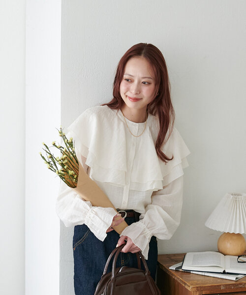 ビッグカラー　ブラウス ビッグカラーブラウス – FACE SANS FARD