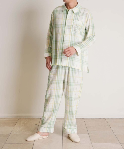 KID BLUE（キッドブルー） パジャマ ルームウェア -Wガーゼライン