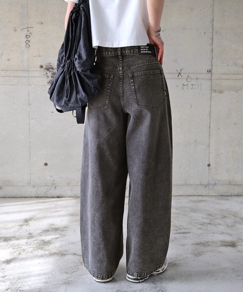 ANME ジーンズ デニム デニムパンツ ルーズデニムタックワイド