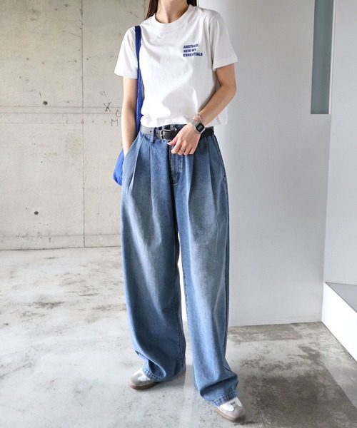 ANME ジーンズ デニム デニムパンツ ルーズデニムタックワイド