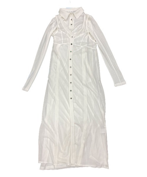 JOSE MOON ワンピース LAYERED SHEATH LINE CUTDRESS/レイヤード