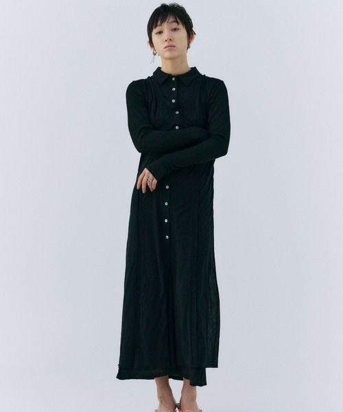 ワンピース Moon JOSE MOON（ジョゼムーン） ワンピース LAYERED SHEATH LINE CUTDRESS
