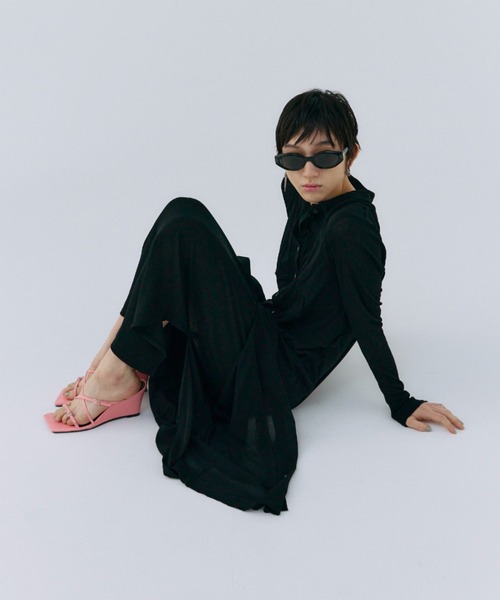 安心追跡【COAST】かぎ針編みマキシドレス RIM.ARK（リムアーク）の「Cool tricot maxi dress クールトリコ
